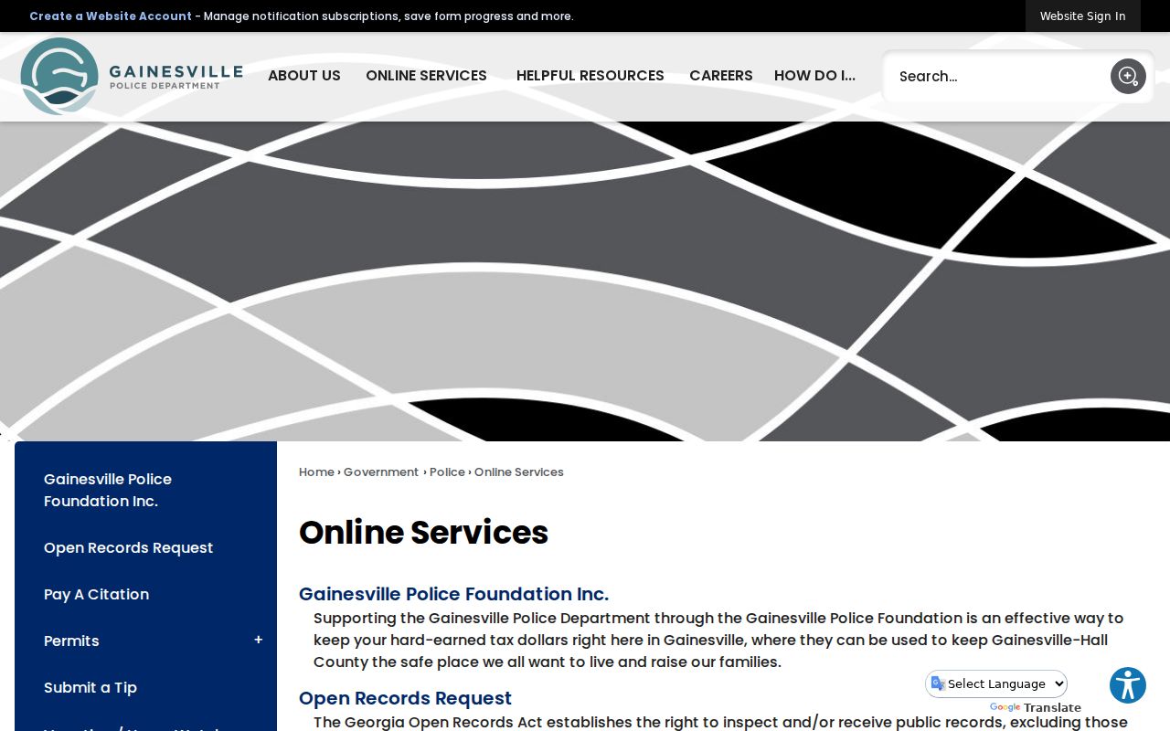 Gainesville criminal records police and court online services