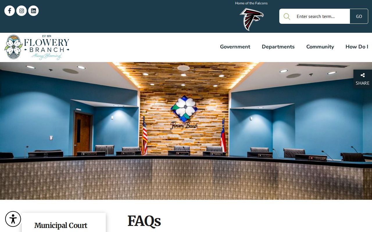 Flowery Branch criminal court payment and appearance rules